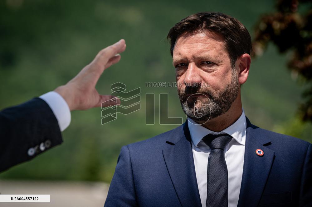 François Bayrou at Inter-Ministerial Committee for the 2030 Olympic - Briancon