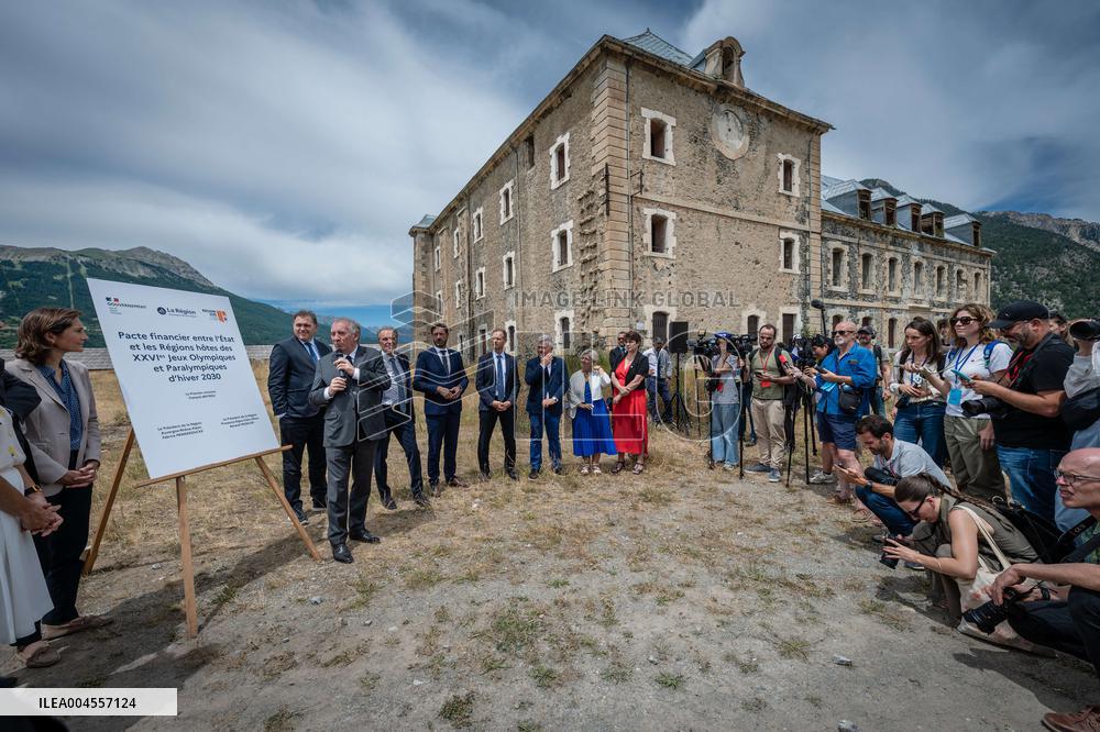 François Bayrou at Inter-Ministerial Committee for the 2030 Olympic - Briancon