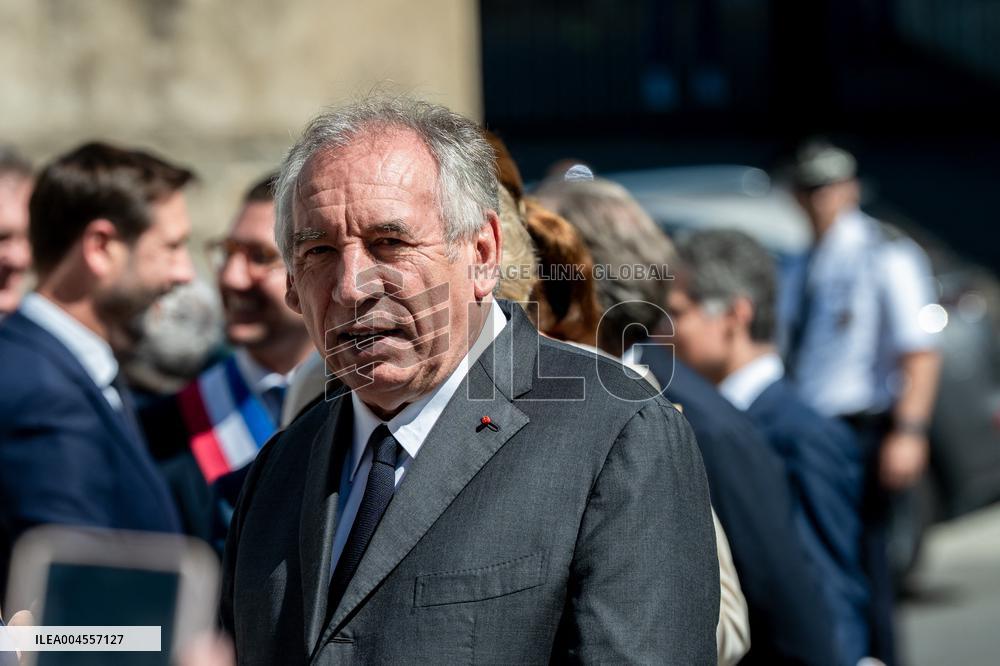 François Bayrou at Inter-Ministerial Committee for the 2030 Olympic - Briancon