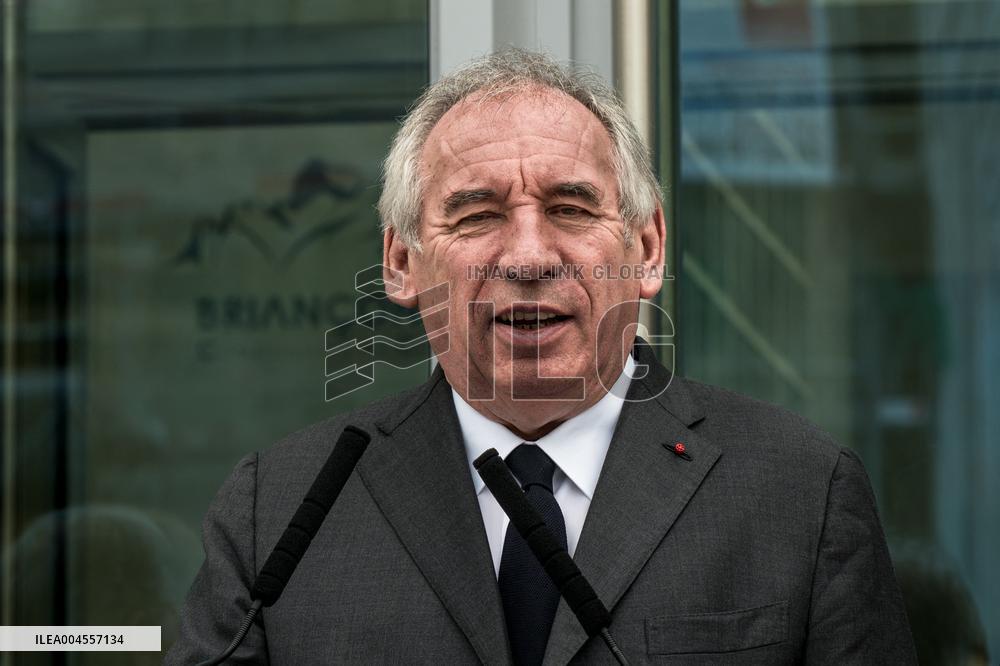François Bayrou at Inter-Ministerial Committee for the 2030 Olympic - Briancon