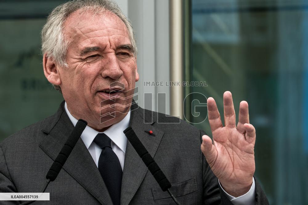 François Bayrou at Inter-Ministerial Committee for the 2030 Olympic - Briancon