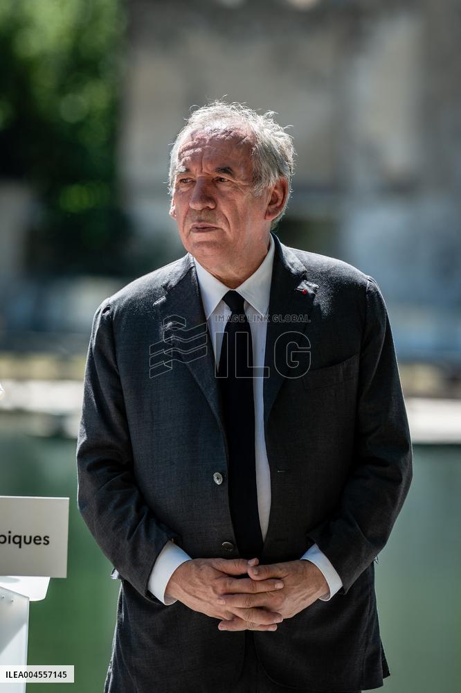 François Bayrou at Inter-Ministerial Committee for the 2030 Olympic - Briancon