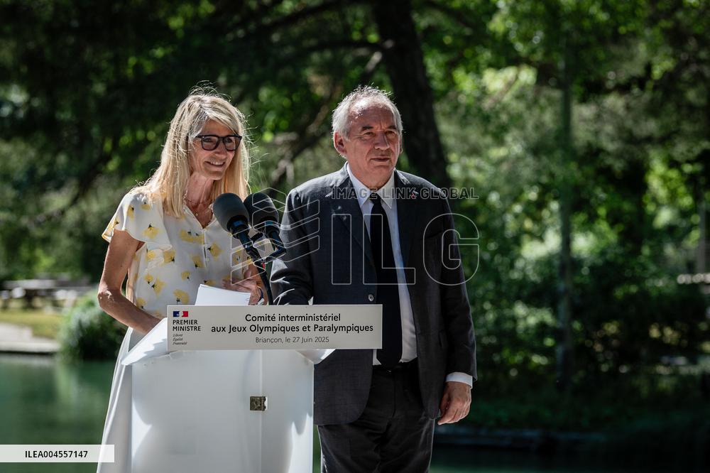 François Bayrou at Inter-Ministerial Committee for the 2030 Olympic - Briancon
