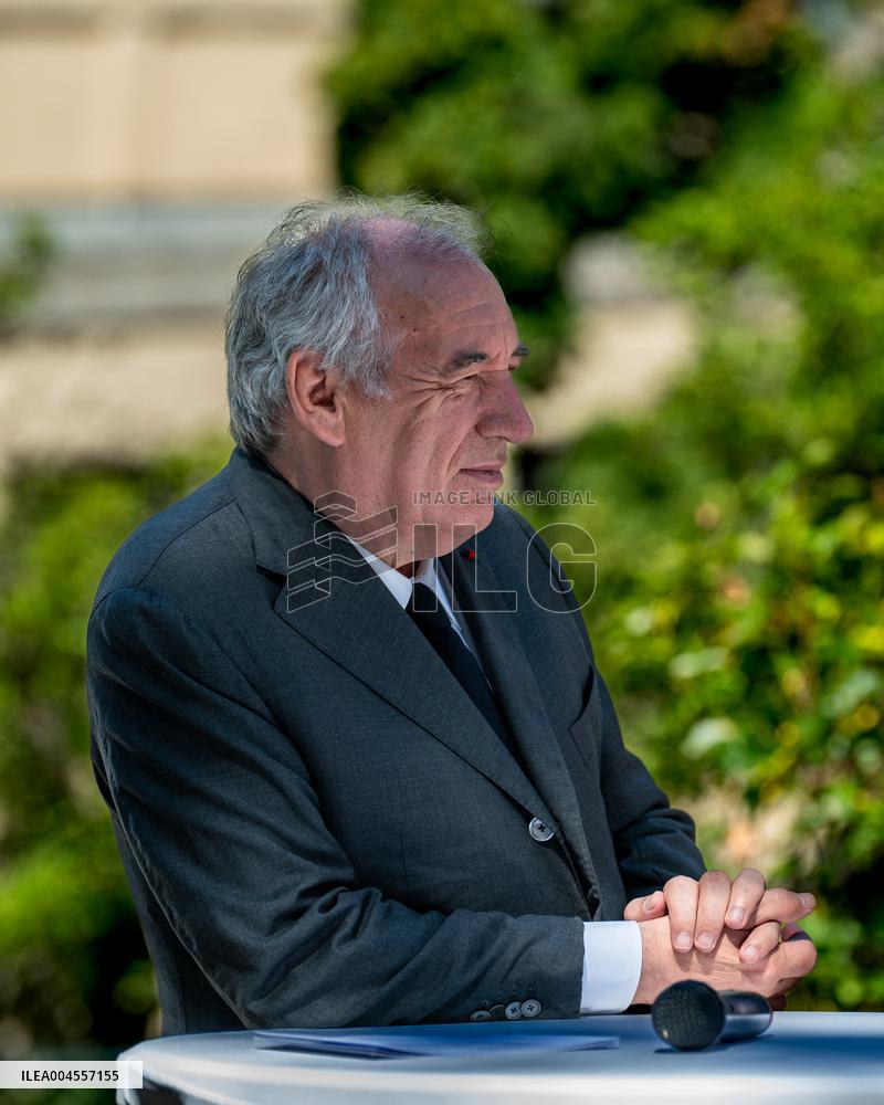 François Bayrou at Inter-Ministerial Committee for the 2030 Olympic - Briancon