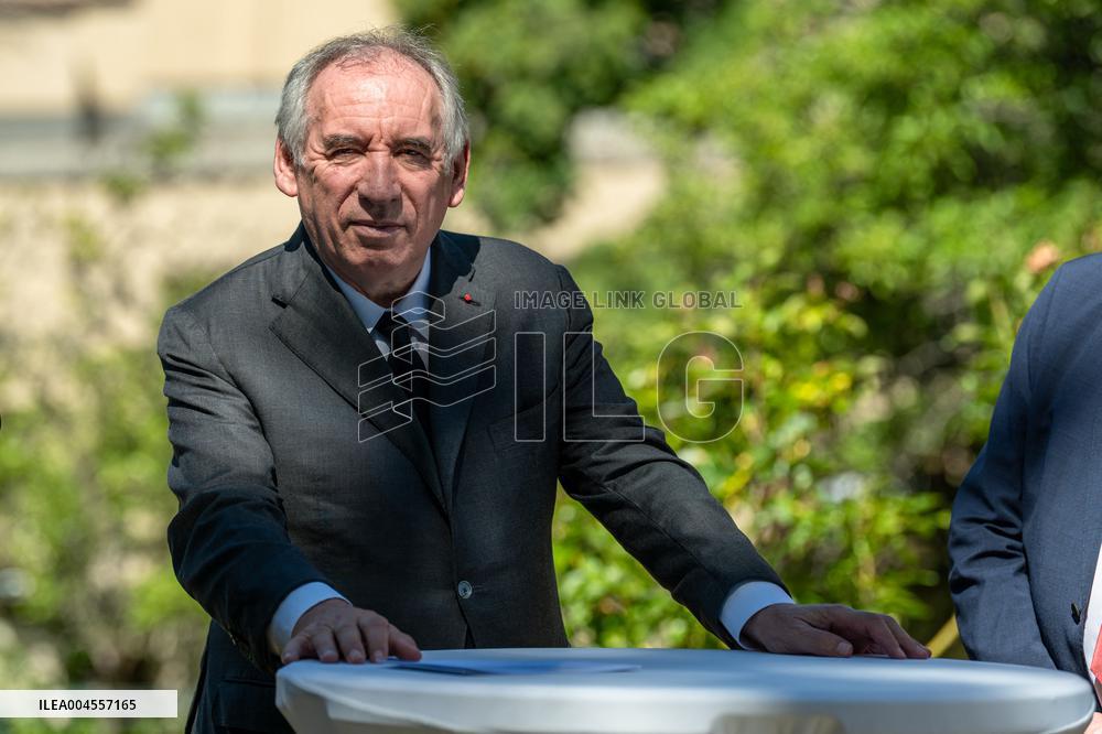 François Bayrou at Inter-Ministerial Committee for the 2030 Olympic - Briancon