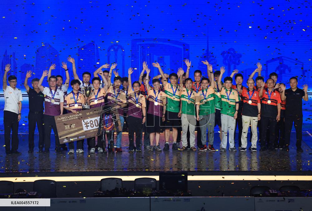 AI-powered robot football match in Beijing