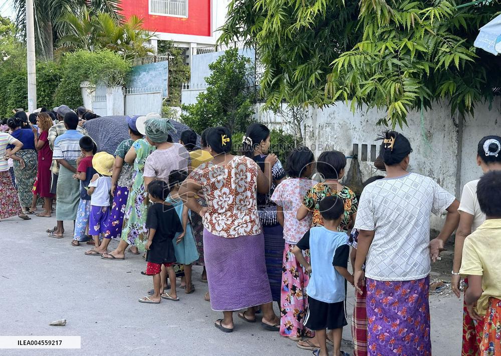 Aftermath of March earthquake in Myanmar