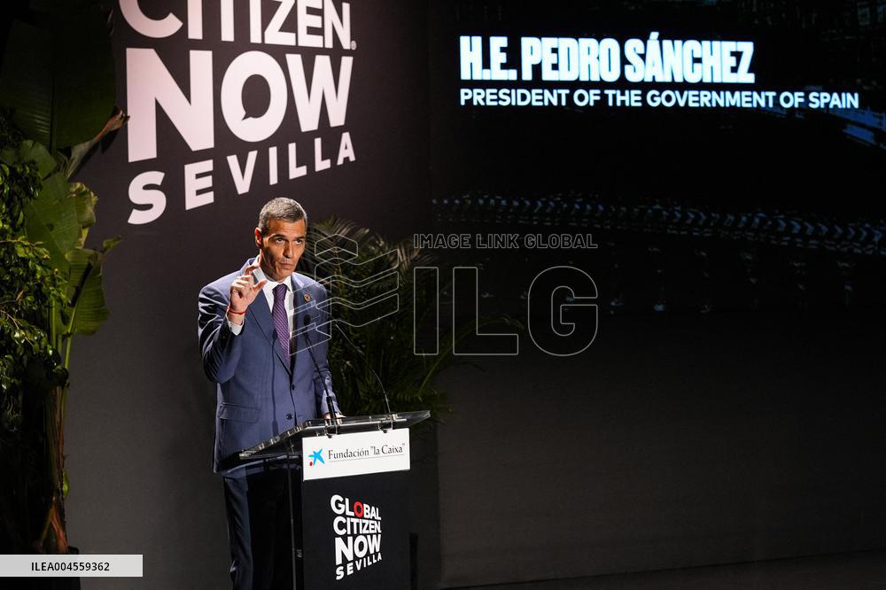 Pedro Sanchez At Inauguration of the Global Citizen Now Summit - Seville
