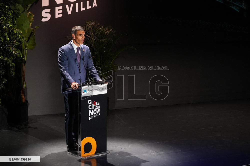 Pedro Sanchez At Inauguration of the Global Citizen Now Summit - Seville