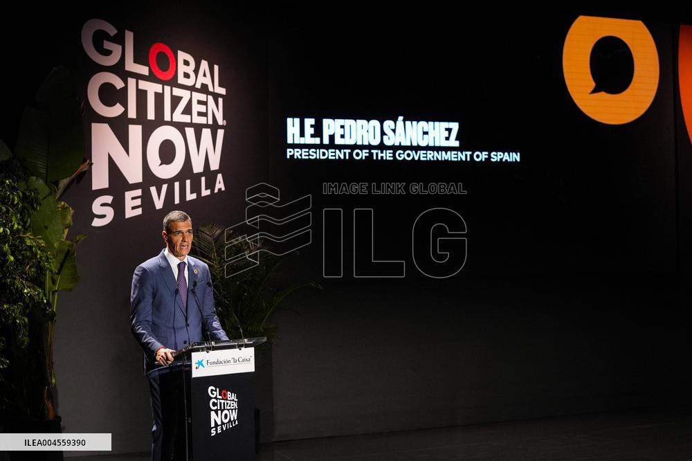 Pedro Sanchez At Inauguration of the Global Citizen Now Summit - Seville