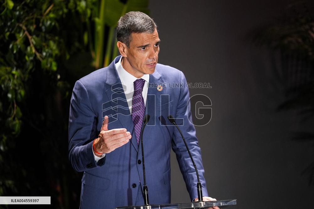 Pedro Sanchez At Inauguration of the Global Citizen Now Summit - Seville