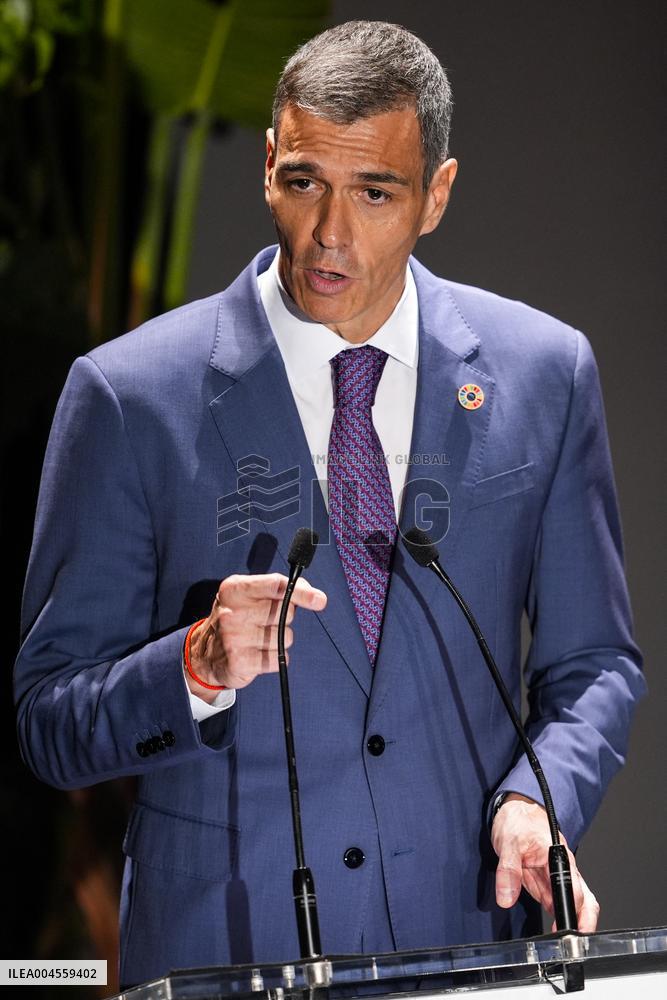 Pedro Sanchez At Inauguration of the Global Citizen Now Summit - Seville