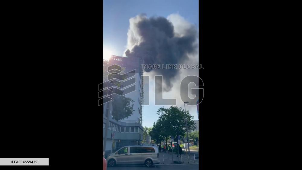 Germany: Fire Erupts at High-Rise in Berlin, Explosions Reported