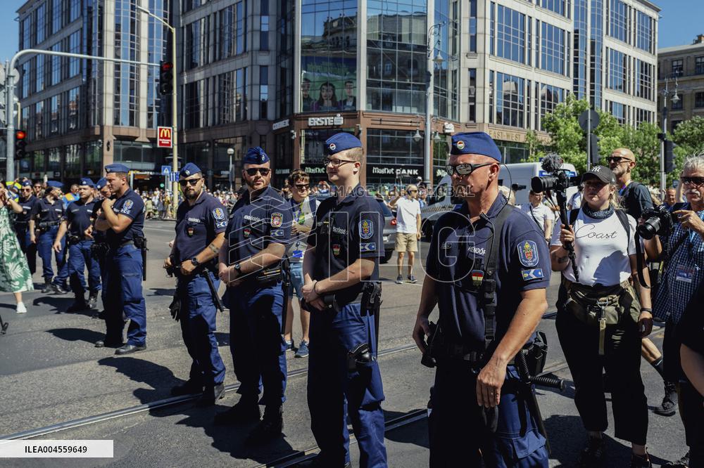 Hundreds of Thousands Take Part in The Banned Pride March - Budapest