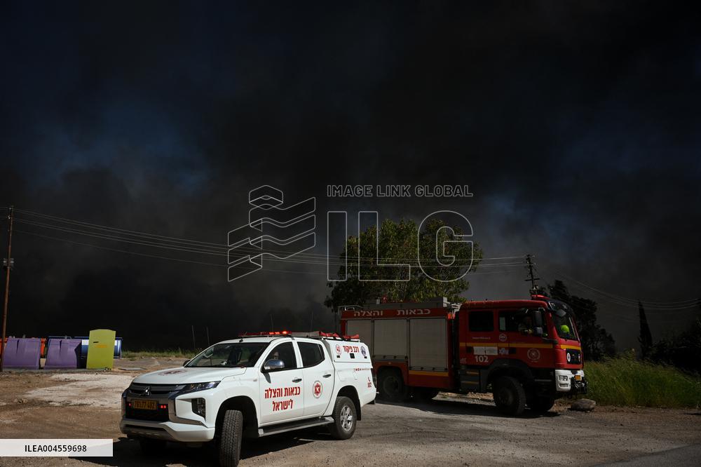 Wildfire in Northern Israel