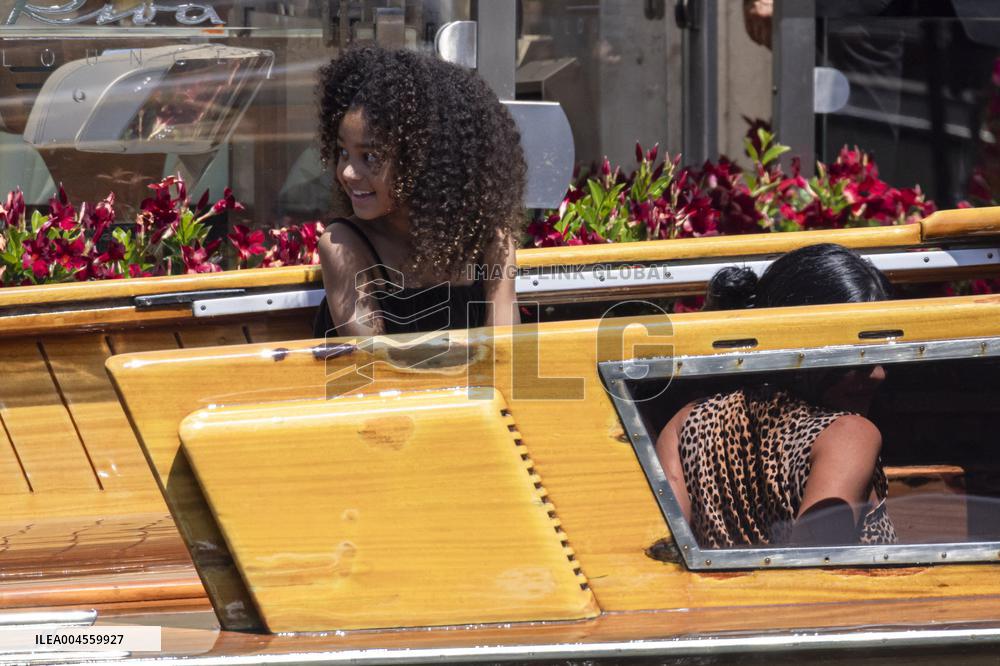 Kylie Jenner leaves Gritti Hotel after the wedding of Jeff Bezos - Venice