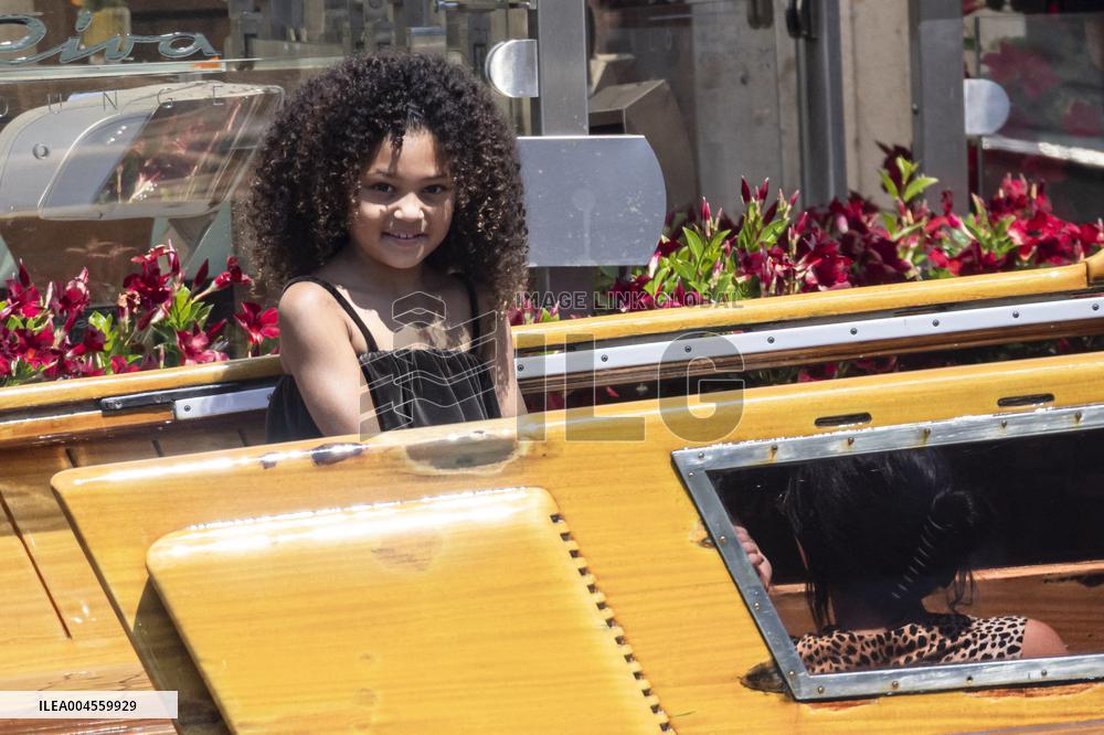 Kylie Jenner leaves Gritti Hotel after the wedding of Jeff Bezos - Venice