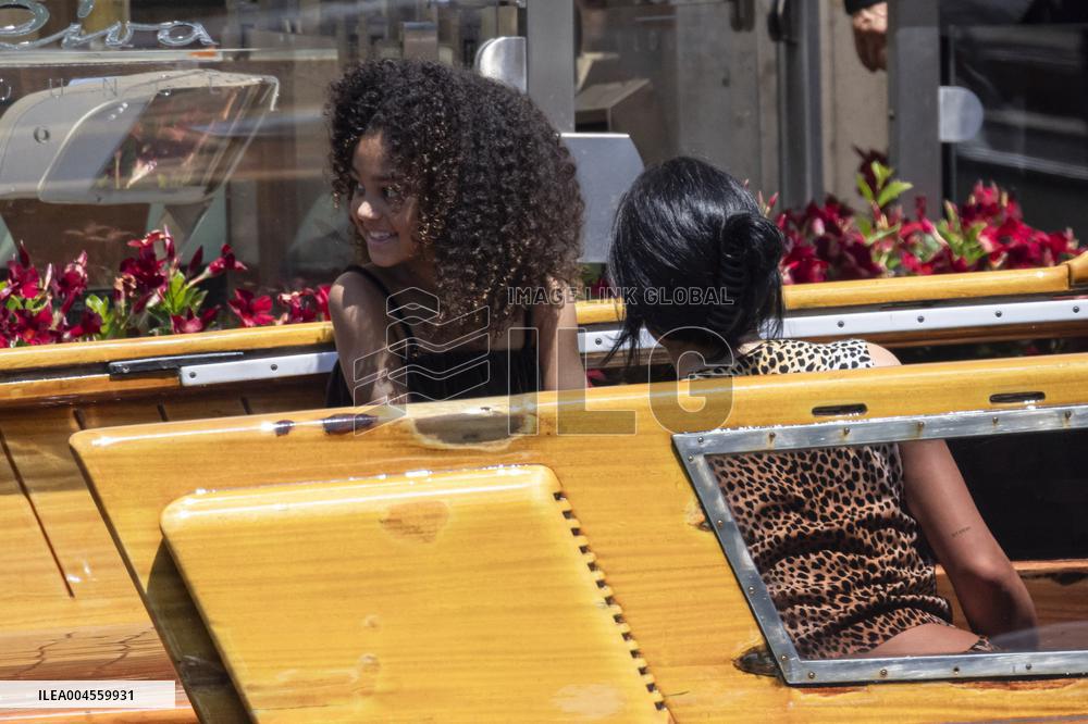 Kylie Jenner leaves Gritti Hotel after the wedding of Jeff Bezos - Venice