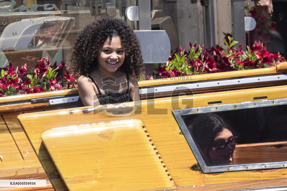 Kylie Jenner leaves Gritti Hotel after the wedding of Jeff Bezos - Venice