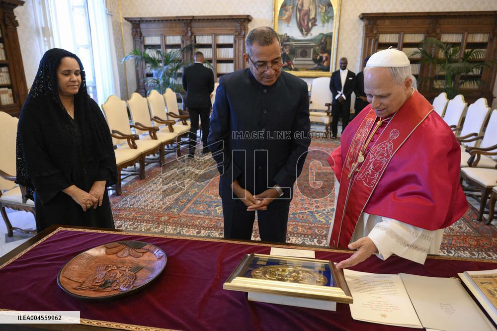 Pope Leo XIV Private Audition - Vatican