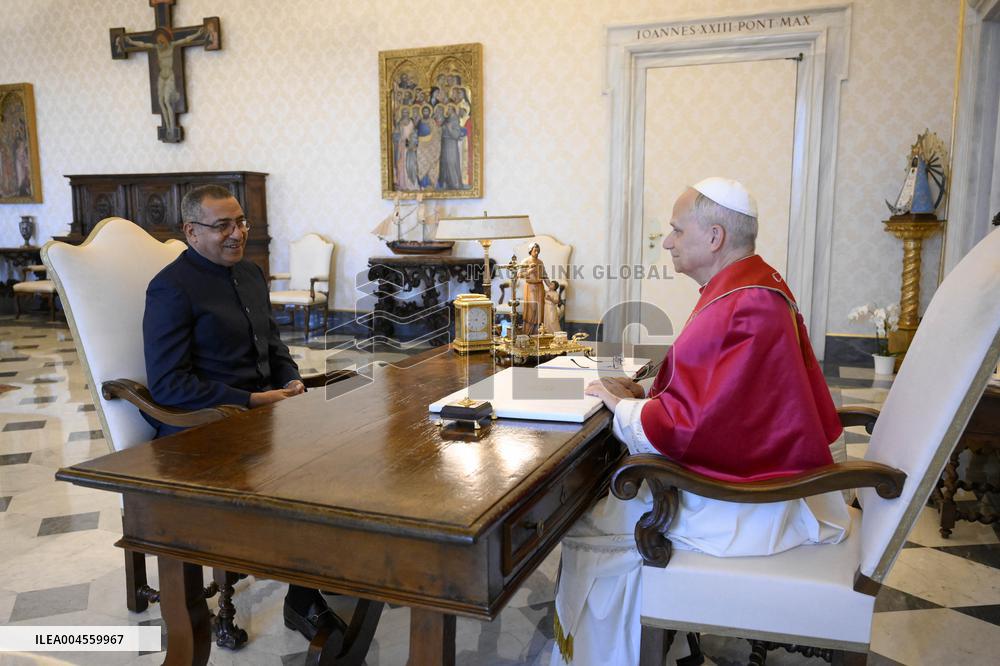 Pope Leo XIV Private Audition - Vatican