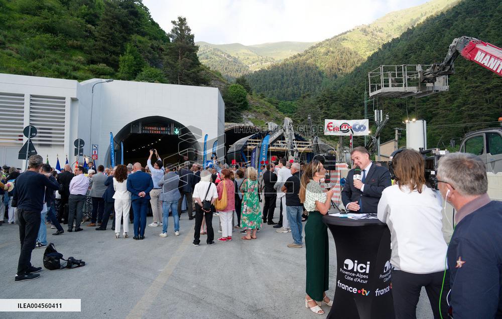 New Tende Tunnel Linking Roya Valley And Limone Inauguration