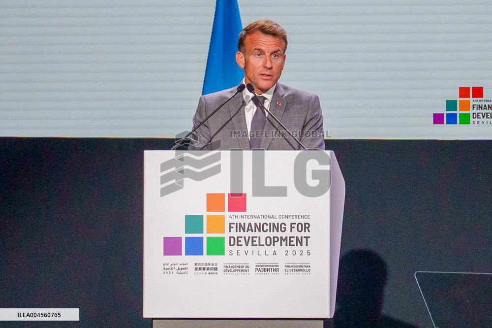 Macron At 4th UN International Conference on Financing for Development - Seville