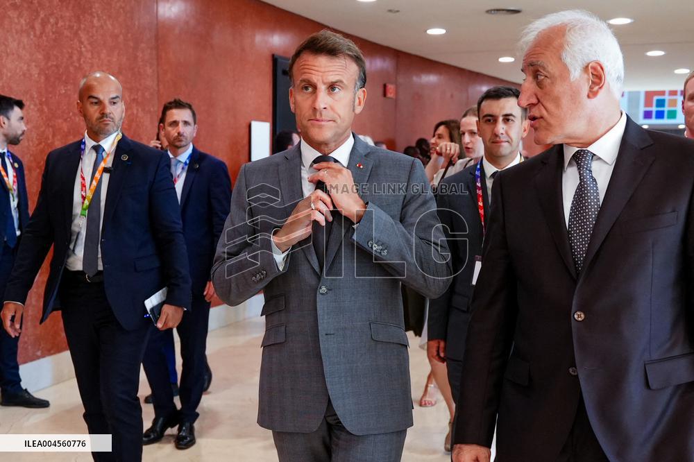 Macron At 4th UN International Conference on Financing for Development - Seville