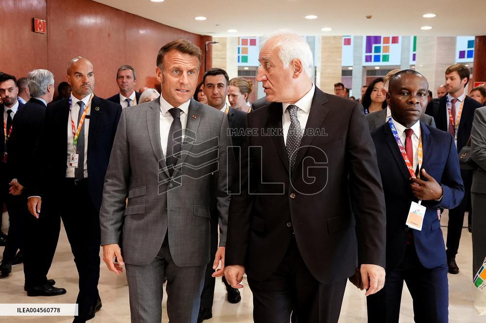Macron At 4th UN International Conference on Financing for Development - Seville