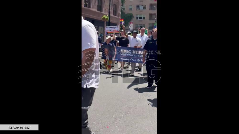US: Mayor Eric Adams Joins Pride Parade in NYC