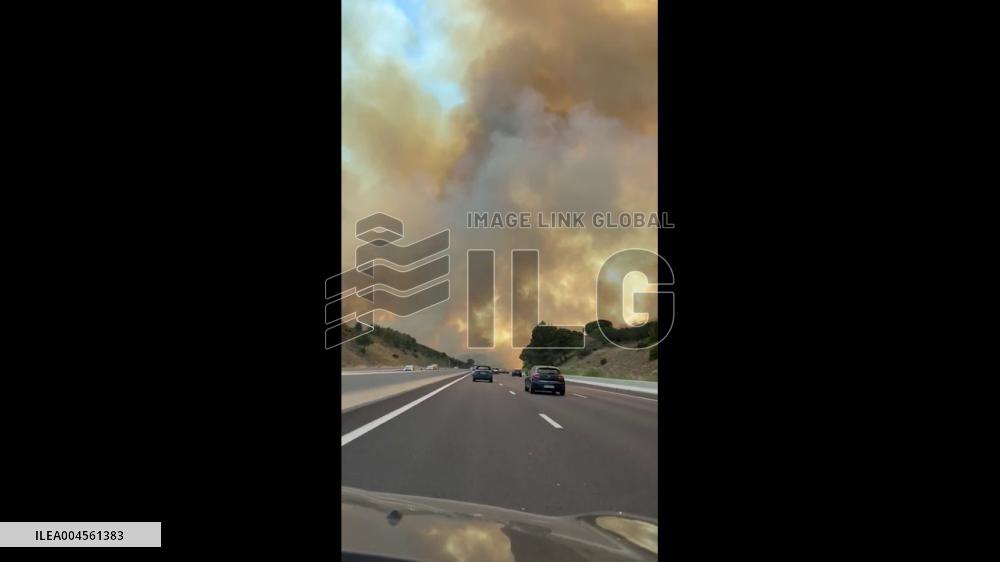France: Wildfires Erupt in Aude, Trigger Evacuations and Motorway Closures 2