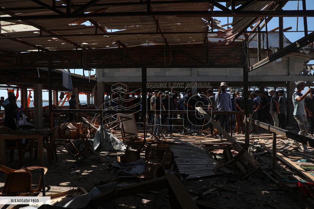 Israeli Airstrike in Gaza City