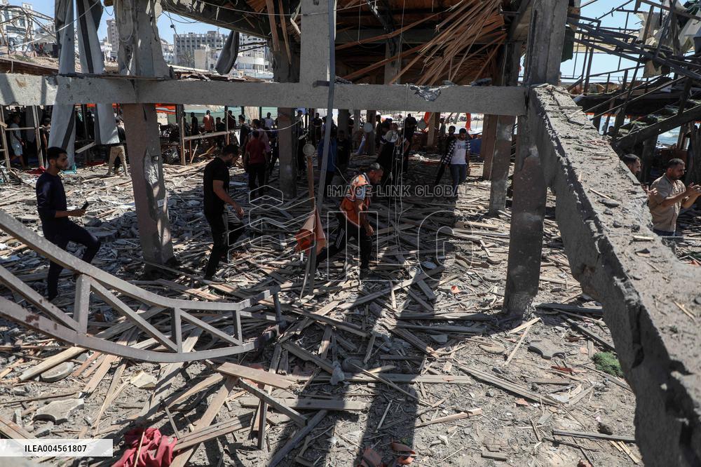 Israeli Airstrike in Gaza City