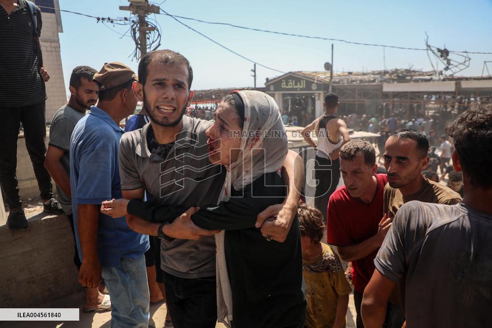 Israeli Airstrike in Gaza City