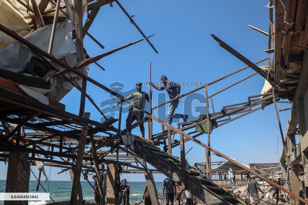 Israeli Airstrike in Gaza City