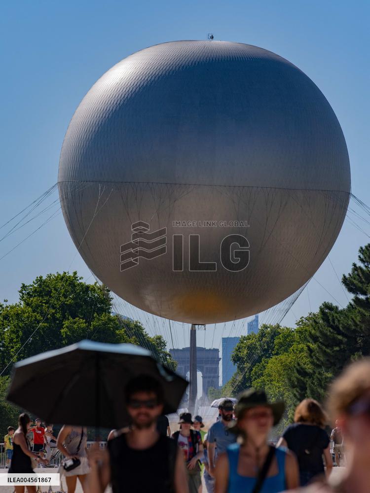 Olympic Flame Returns to Tuileries Garden in New Display - Paris