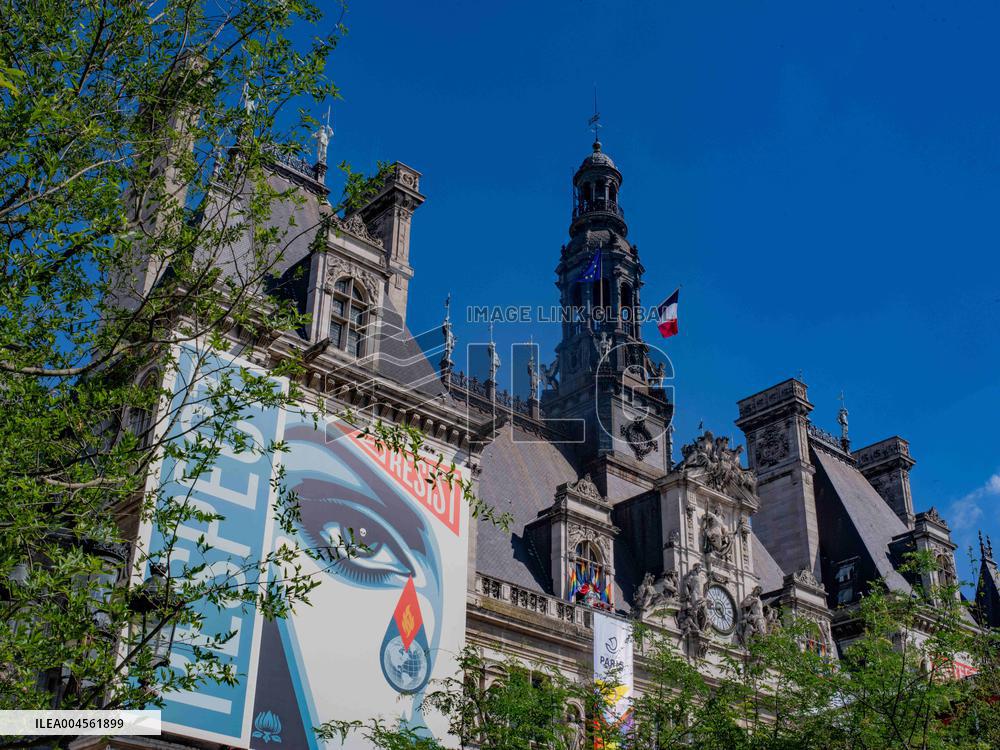 Urban Forest Installed at Paris City Hall - Paris