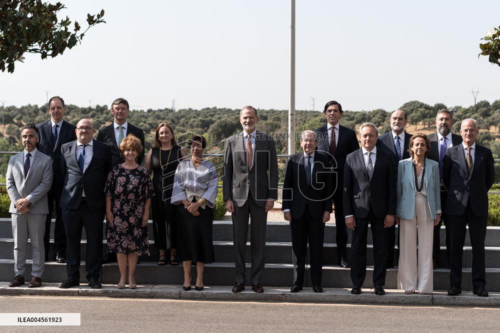 King Felipe VI during an audience - Seville