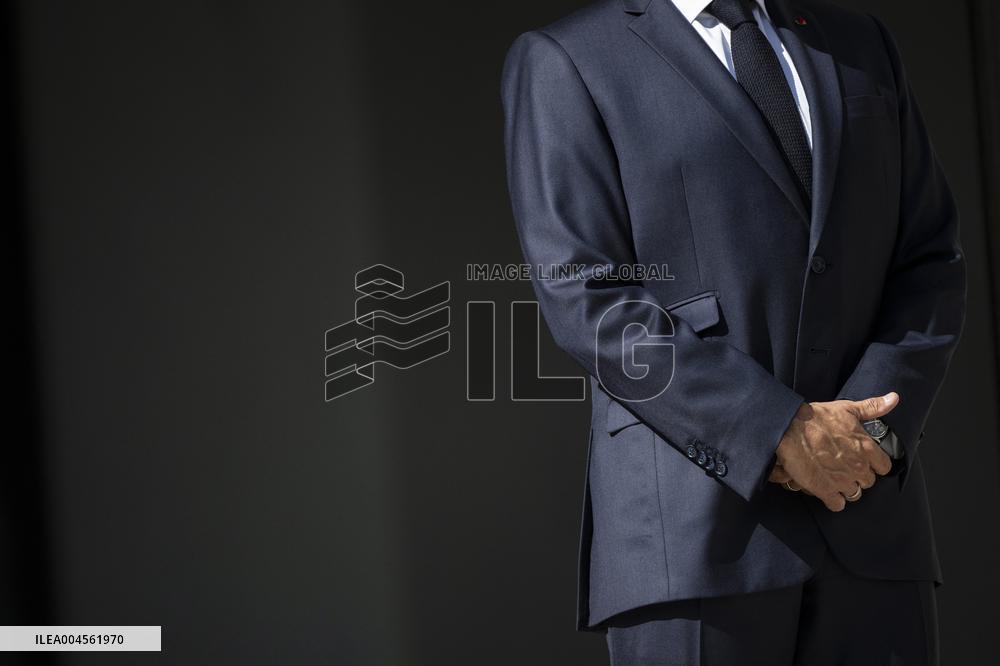 Emmanuel Macron Welcomes Swiss President Karin Keller-Sutter - Paris