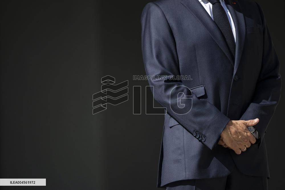 Emmanuel Macron Welcomes Swiss President Karin Keller-Sutter - Paris