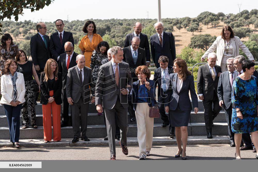 King Felipe Receives The Book Felipe Vi 2014 2024: Profiles Of A Decade - Madrid