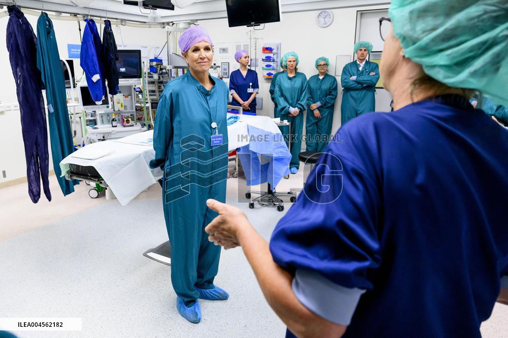 Queen Maxima Visits Radboud University Medical Center - Netherlands