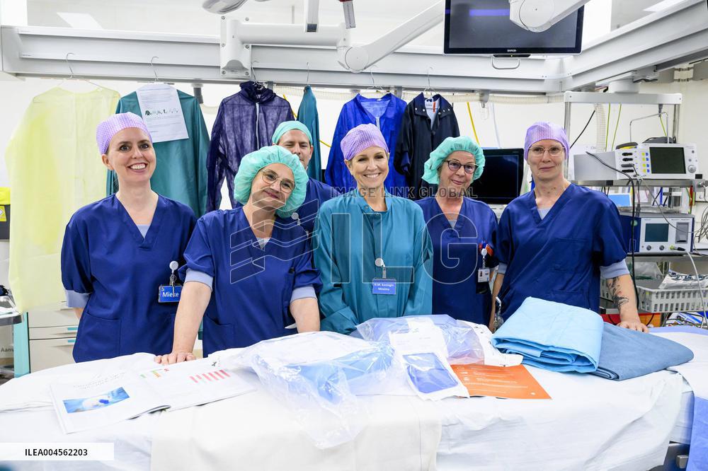 Queen Maxima Visits Radboud University Medical Center - Netherlands