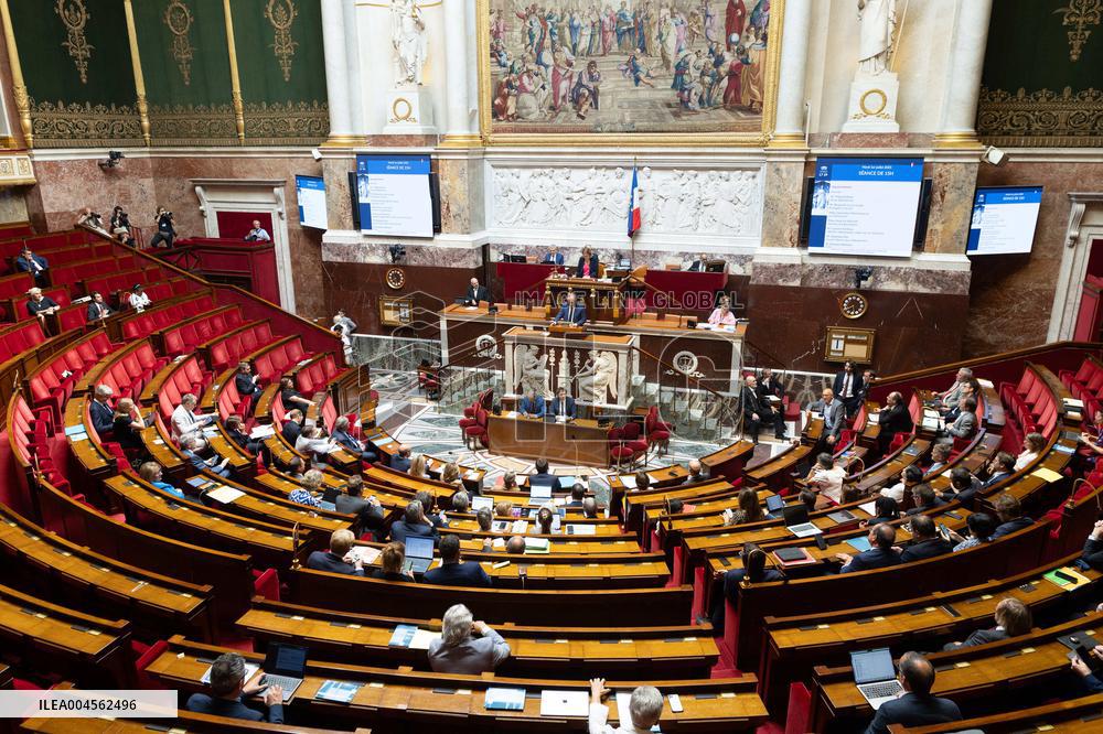 Examination of a PS motion of no confidence against the French prime minister - Paris RL