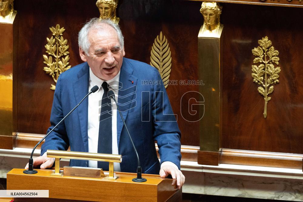 Examination of a PS motion of no confidence against the French prime minister - Paris RL