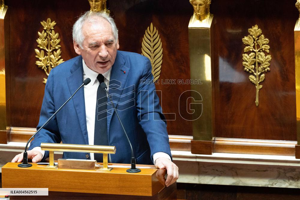 Examination of a PS motion of no confidence against the French prime minister - Paris RL