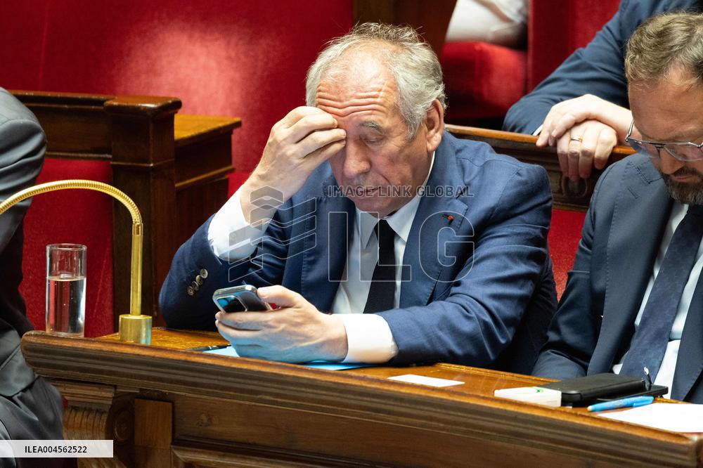 Examination of a PS motion of no confidence against the French prime minister - Paris RL