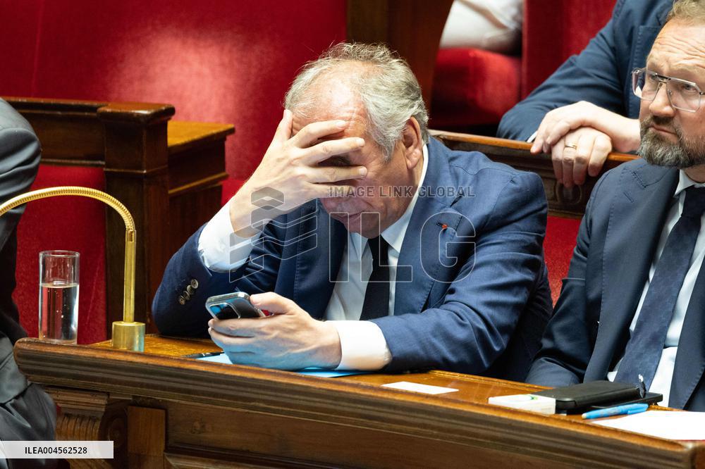 Examination of a PS motion of no confidence against the French prime minister - Paris RL