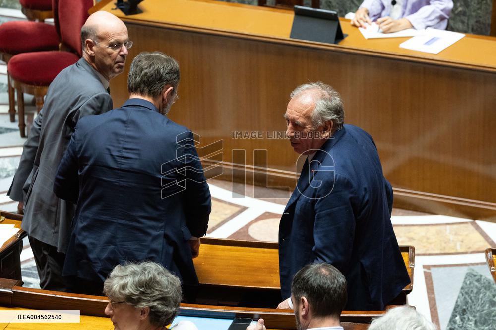 Examination of a PS motion of no confidence against the French prime minister - Paris RL