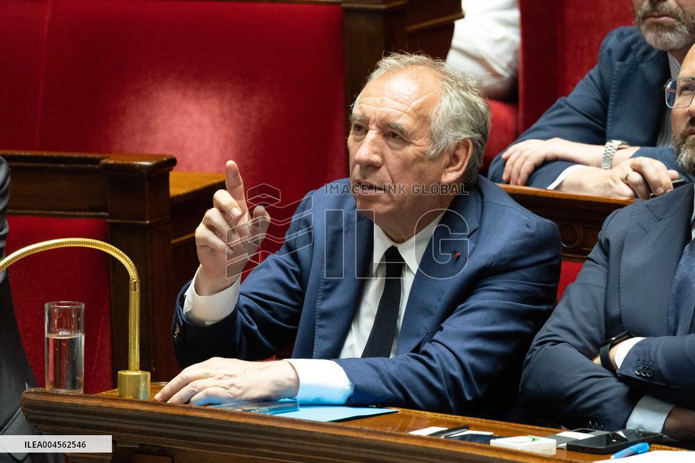 Examination of a PS motion of no confidence against the French prime minister - Paris RL